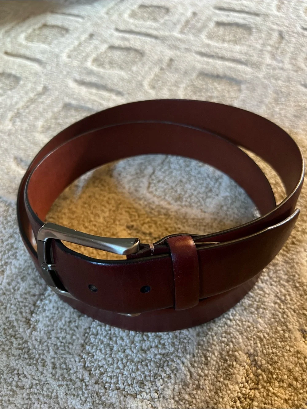 Bosca Men's Belt Old Leather Napoli Dark Brown Size 44/110